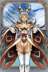 Rule 34 | 1girl, absurdres, animal ears, blade, blunt bangs, breasts, cat ears, highleg, highleg leotard, highres, japanese clothes, large breasts, leotard, looking at viewer, nia (blade) (xenoblade), nia (xenoblade), nintendo, niyah, short hair, siamer, silver hair, simple background, smile, solo, spoilers, twintails, xenoblade chronicles (series), xenoblade chronicles 2
