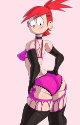 Rule 34 | 1girl, ass, breasts, female focus, foster&#039;s home for imaginary friends, frankie foster, huge ass, jewelry, legs, lingerie, necklace, smile, socks, solo, tagme, tayuri, underwear