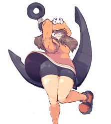 Rule 34 | anchor, bike shorts, guilty gear, hat, hood, hoodie, immisterplow, may (guilty gear), pirate hat, tagme, thick thighs, thighs