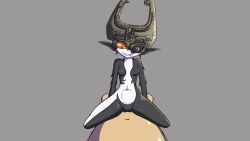 Rule 34 | 1boy, 1girl, animated, animated gif, black skin, blue skin, breasts, colored sclera, colored skin, cowgirl position, demon girl, fang, helmet, hetero, long ears, midna, multicolored skin, navel, nintendo, nude, one eye covered, penis, pointy ears, pov, pussy, red eyes, sex, small breasts, spread legs, stomach, stomach bulge, straddling, teeth, the legend of zelda, the legend of zelda: twilight princess, thick thighs, thighs, two-tone skin, ugoira, uncensored, unfinished, vaginal, wide hips, yellow sclera