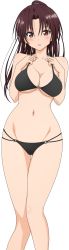 Rule 34 | 10s, absurdres, bikini, breasts, highres, kujou rin, long image, swimsuit, tall image, third-party edit, to love-ru, to love-ru darkness, transparent background