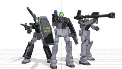 Rule 34 | 3d, gm (mobile suit), gm cannon, gun, gundam, gundam side story: rise from the ashes, mecha, no humans, robot, shield, simple background, weapon