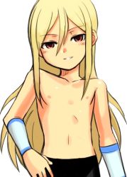 Rule 34 | 1boy, afuro terumi, androgynous, blonde hair, choutako, inazuma eleven, inazuma eleven (series), long hair, male focus, red eyes, topless male, smile, solo, tagme, very long hair