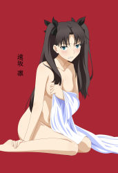 Rule 34 | 1girl, absurdres, ass, breasts, fate/stay night, fate (series), female focus, highres, looking at viewer, nude, solo, tohsaka rin