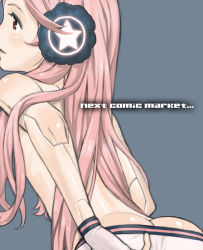 Rule 34 | ass, blush, headset, joints, kozaki yuusuke, long hair, pink hair, red eyes, robot joints, sf-a2 miki, solo, star (symbol), vocaloid