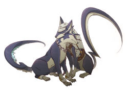 Rule 34 | 00s, armor, chain, dog, father and son, lambert, no humans, repede (tales), tales of (series), tales of vesperia, usupin, white background