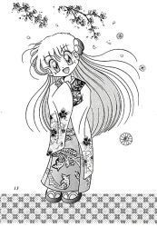 Rule 34 | 1990s (style), akazukin chacha, japanese clothes, kimono, marin (marine-sky-earth), retro artstyle, standing, tagme