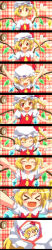 Rule 34 | &gt; &lt;, 1girl, :d, > <, ^ ^, absurdres, arms up, blonde hair, blush, blush stickers, cake, candy, closed eyes, closed eyes, fang, female focus, flandre scarlet, flapping, food, fourth wall, glomp, happy, hat, highres, hug, incoming kiss, kiss, long image, mukai, o3o, open mouth, outstretched arms, pocky, red eyes, short hair, side ponytail, slit pupils, smile, tall image, touhou, wings, xd