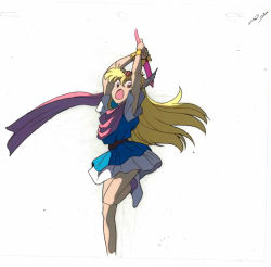 Rule 34 | 1990s (style), akazukin chacha, blonde hair, magical princess, sword, tagme, weapon
