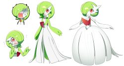 Rule 34 | 1girl, bare shoulders, blush, blush stickers, bob cut, choker, closed mouth, colored skin, creatures (company), crying, dress, elbow gloves, embarrassed, expressions, female focus, flat chest, flying sweatdrops, game freak, gardevoir, gen 3 pokemon, gloves, green hair, green skin, hair over one eye, hands up, happy, highres, lace, lace choker, lotosu, mega gardevoir, mega pokemon, mega stone, multicolored skin, multiple views, nintendo, open mouth, pokemon, pokemon (creature), red eyes, scared, short hair, simple background, smile, strapless, strapless dress, sweat, sweatdrop, tears, transparent, turn pale, two-tone skin, upper body, wavy eyes, white choker, white dress, white gloves, white skin, x-ray