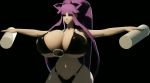Rule 34 | 1girl, 20s, 3d, animated, bikini, black background, black bikini, blender (medium), bouncing, bouncing breasts, breasts, cleavage, curvy, demonstration, eiken, female focus, gigantic breasts, long hair, looping animation, matching hair/eyes, midriff, misono kirika, o-ring, o-ring bikini, outstretched arms, ponytail, preview, programming, purple eyes, purple hair, simple background, solo, spread arms, staring, swimsuit, testing, thick thighs, thighs, underboob, upper body, very long hair, video, vrwd, video, wide hips