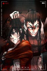 Rule 34 | 1boy, 1girl, blood, blood on face, dishwasher1910, grabbing another&#039;s hair, recording, ruby rose, rwby, spoilers, tyrian, tyrian (rwby), tyrian callows