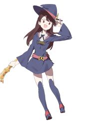 Rule 34 | 1girl, absurdres, cottone (highjethoo), highres, little witch academia, smile, solo, white background