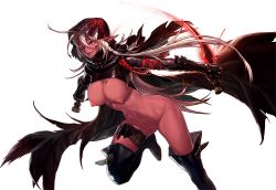 Rule 34 | assassin, breasts, dark skin, dungeon and fighter, happening18, nude filter, pussy, shadow dancer (dungeon and fighter), thief (dungeon and fighter), third-party edit, uncensored, warrior