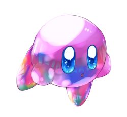 Rule 34 | blue eyes, full body, kirby, kirby (series), nintendo, no humans, simple background, solo, white background