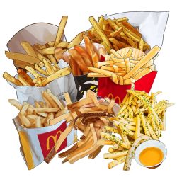 Rule 34 | box, cup, food, food focus, french fries, mcdonald&#039;s, no humans, still life, studiolg