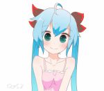Rule 34 | 00s, 1girl, :d, ahoge, animated, aqua eyes, aqua hair, camisole, closed eyes, female focus, happy, hatsune miku, heart, heart hands, long hair, looking at viewer, lowres, matching hair/eyes, one eye closed, open mouth, qys3, simple background, smile, solo, twintails, ugoira, upper body, very long hair, video, vocaloid, video, white background