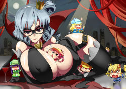 Rule 34 | 10s, 6+girls, akechi kokoro, angry, arsene, bad id, bad pixiv id, bare shoulders, between breasts, blonde hair, breasts, cape, chibi, cleavage, cordelia glauca, crown, curvy, covered erect nipples, female focus, gigantic breasts, glass, hat, henriette mystere, hercule barton, huge breasts, kamaboko (milky holmes), long hair, mask, multiple girls, nuezou, person between breasts, pink hair, purple hair, red hair, sherlock shellingford, short hair, silver hair, smile, tantei opera milky holmes, thick thighs, thighhighs, thighs, wide hips, yuzurizaki nero