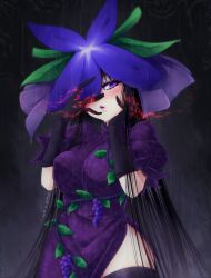 Rule 34 | 1girl, breasts, highres, large breasts, long hair, mikilenk64, solo, touhou, unfinished dream of all living ghost, very long hair, yomotsu hisami