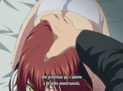 Rule 34 | animated, breasts, fellatio, french text, hand on another&#039;s head, huge breasts, huge nipples, long hair, looking at viewer, lowres, nipples, oral, pinkerton, pov, pov hands, rape