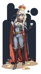 Rule 34 | 1girl, absurdres, blue bodysuit, blue eyes, bodysuit, boots, braid, breasts, cape, chest harness, closed mouth, commission, commissioner upload, crown, crystal earrings, diamond (gemstone), earrings, eye mask, fire emblem, fire emblem fates, fire emblem heroes, gem, harness, high heels, highres, holding, holding gem, hood, hood down, hooded cape, jewelry, knee boots, leather belt, looking at viewer, low twin braids, medium breasts, nina (fire emblem), nina (thief) (fire emblem), nintendo, non-web source, o-ring, official alternate costume, skin tight, smile, sweetcassava, turtleneck, twin braids, white hair