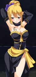 Rule 34 | 1girl, blonde hair, breasts, cleavage, fairy tail, female focus, gaston18, lucy heartfilia, solo