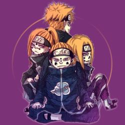Rule 34 | 4boys, artist request, corpse, lowres, male focus, multiple boys, naruto (series), naruto shippuuden, nose piercing, pain (chikushoudou), pain (gakidou), pain (naruto), pain (ningendou), pain (tendo), piercing, rinnegan, transparent background