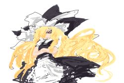 Rule 34 | 1girl, blonde hair, female focus, hat, kirisame marisa, long hair, saiste, solo, touhou, white background, witch, witch hat