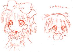 Rule 34 | 1990s (style), akazukin chacha, dorothy, lowres, orin (artist), ribbon, sketch, tagme