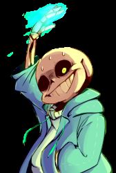 Rule 34 | 1boy, animated, animated gif, arm up, black sclera, blue fire, clenched teeth, colored sclera, fire, glowing, glowing eye, green eyes, grin, hand in pocket, heterochromia, hood, hoodie, magic, male focus, pkbunny, sans (undertale), skeleton, smile, solo, sweat, teeth, transparent background, undertale, upper body, white background, yellow eyes