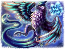 Rule 34 | articuno, bird, blue theme, claws, commentary, commission, creatures (company), english commentary, flying, full body, game freak, gen 1 pokemon, ice, legendary pokemon, nintendo, no humans, pokemon, pokemon (creature), rabenfeder, realistic, watermark, web address, yellow eyes