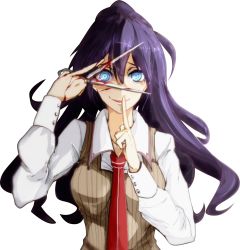 Rule 34 | 10s, 1girl, akuma no riddle, extraction, highres, purple hair, solo, takechi otoya, transparent background
