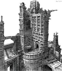 Rule 34 | arch, building, greyscale, highres, magu, maguon, monochrome, ruins, scenery, tagme