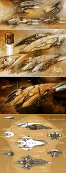 Rule 34 | absurdres, amarr empire (eve online), battleship (eve online), beam cannon, brown theme, cannon, character sheet, combat drone (eve online), commentary, concept art, cruiser (eve online), drone, emblem, energy, energy beam, energy cannon, english text, eve online, firing, fleet, flying, glowing, highres, laser, laser cannon, machinery, military vehicle, monochrome, multiple views, nexusdesigner, no humans, original, outdoors, planet, radio antenna, science fiction, space, spacecraft, starfighter, thrusters, turret, vehicle focus