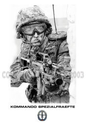 Rule 34 | 1boy, ammunition pouch, assault rifle, badge, body armor, bundeswehr, buttons, camouflage, camouflage headwear, camouflage jacket, closed mouth, combat helmet, commentary, cropped torso, english commentary, flashlight, flecktarn, folding stock, german commentary, german flag, gloves, goggles, grenade launcher, greyscale, group name, gun, h&amp;k ag36, h&amp;k g36, handle, helmet, holding, holding gun, holding weapon, jacket, lips, load bearing equipment, logo, long sleeves, looking ahead, male focus, mar-c!, microphone, military, military jacket, military operator, military uniform, mixed-language commentary, monochrome, nose, optical sight, original, partially colored, patch, pocket, pouch, radio antenna, real life, realistic, reflection, rifle, serious, simple background, spot color, sword, underbarrel grenade launcher, uniform, upper body, watermark, weapon, wreath