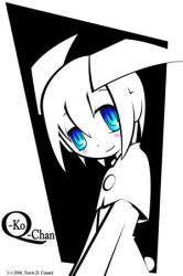 Rule 34 | android, blue eyes, earth invader girl, lowres, q&middot;ko, q&middot;ko-chan, rabbit tail, robot, tail