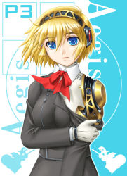 Rule 34 | aegis (persona), amane (funfun), android, atlus, blonde hair, blue eyes, persona, persona 3, short hair, solo