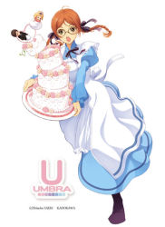Rule 34 | cake, dress, food, glasses, original, wakatsuki sana, pastry