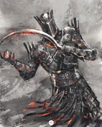 Rule 34 | 1boy, armor, breastplate, covered face, dark souls (series), dark souls i, full armor, gauntlets, greaves, helmet, highres, holding, holding sword, holding weapon, knight lautrec of carim, shimhaq, solo, sword, waist cape, weapon