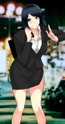 Rule 34 | formal, mature female, non-web source, skirt, skirt suit, suit, swept bangs, tagme