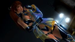 Rule 34 | 1girl, absurdres, breasts, cleavage, dead or alive, dead or alive 5, highres, kasumi (doa), large breasts, long hair, ponytail, revealing clothes