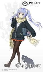 Rule 34 | 1girl, aircraft, airplane, animal, azur lane, bag, black cat, black jacket, blouse, blue eyes, blue hair, blush, buttons, cat, closed mouth, commentary request, english text, artistic error, expressionless, eyebrows, full body, hair ornament, handbag, heart, jacket, licking paw, long hair, looking at viewer, orange skirt, pantyhose, pet, plaid, plaid scarf, plaid skirt, pocket, scarf, shirt, shoes, simple background, skirt, sleeves past wrists, solo, sparkle, turret, twintails, undershirt, v, vincennes (azur lane), vincennes (leisurely abc&#039;s) (azur lane), white background, white shirt, white undershirt