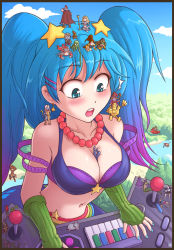 Rule 34 | 6+boys, 6+girls, amumu, arcade sona, between breasts, blitzcrank, blue eyes, blue hair, blush, boar, bra, breasts, bristle, cassiopeia (league of legends), cleavage, controller, corki, earrings, fingerless gloves, fingernails, forest, from above, giant, giantess, gloves, goggles, goggles on head, hair ornament, hairclip, highres, horns, instrument, irelia, jewelry, joystick, karbo, katarina (league of legends), lamia, large breasts, league of legends, leblanc (league of legends), long hair, lulu (league of legends), lux (league of legends), master yi, midriff, monster girl, motion lines, multicolored hair, multiple boys, multiple girls, mummy, nail polish, nature, navel, necklace, open mouth, pantheon (league of legends), person between breasts, purple bra, river, sejuani, shen (league of legends), singed, single horn, sona (league of legends), soraka (league of legends), star (symbol), surprised, teemo, tristana, twintails, underwear, veigar, viktor (league of legends), volibear, wukong (league of legends), xin zhao, yordle