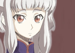 Rule 34 | 00s, chinese clothes, code geass, pale skin, red eyes, silver hair, solo, tianzi