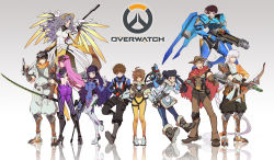 Rule 34 | 4boys, 6+girls, antenna hair, ass, bodysuit, bow (weapon), breasts, brown hair, camera, cardcaptor sakura, cassidy (overwatch), cassidy (overwatch) (cosplay), chest harness, cosplay, cowboy, cowboy western, curly hair, d.va (overwatch), d.va (overwatch) (cosplay), daidouji sonomi, daidouji tomoyo, duximeng, father and daughter, father and son, full body, genji (overwatch), genji (overwatch) (cosplay), glasses, goggles, green eyes, gun, hanzo (overwatch), hanzo (overwatch) (cosplay), harness, hat, headband, highres, japanese clothes, kero (cardcaptor sakura), kinomoto fujitaka, kinomoto nadeshiko, kinomoto sakura, kinomoto touya, li meiling, li xiaolang, long hair, looking at viewer, mccree (overwatch) (cosplay), mei (overwatch), mei (overwatch) (cosplay), mercy (overwatch), mercy (overwatch) (cosplay), mother and daughter, multiple boys, multiple girls, open mouth, overwatch, overwatch 1, pantyhose, pharah (overwatch), ponytail, purple hair, rocket launcher, ruby moon, short hair, smile, soldier: 76 (overwatch), soldier: 76 (overwatch) (cosplay), sword, tracer (overwatch), tracer (overwatch) (cosplay), weapon, western, widowmaker (overwatch), widowmaker (overwatch) (cosplay), wings, yue (cardcaptor sakura)