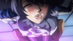 Rule 34 | 00s, animated, animated gif, blush, bouncing breasts, breasts, censored, cum, cum in mouth, cum on clothes, facial, kangoku senkan, large breasts, lieri bishop, murakami teruaki, penis, thigh sex