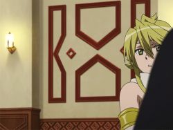 Rule 34 | 10s, 1girl, akame ga kill!, animated, animated gif, bare shoulders, blonde hair, bouncing breasts, breasts, large breasts, leone (akame ga kill!), screencap, yellow eyes