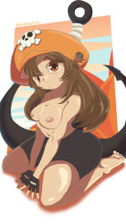 Rule 34 | anchor, bike shorts, breasts, buttheadpoopoo, gloves, guilty gear, hat, highres, may (guilty gear), nipples, pirate hat, tagme