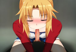 Rule 34 | 1boy, 1girl, breasts, censored, fate (series), fellatio, ginhaha, mordred (fate), mosaic censoring, oral, penis
