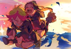 Rule 34 | 10s, 2girls, broom, character request, closed eyes, little witch academia, multiple girls, tagme